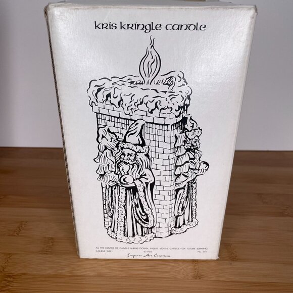 VTG Kris Kringle Candle Figurine Santa Chimney Design Emperor Art Creations 1986 - Picture 8 of 9